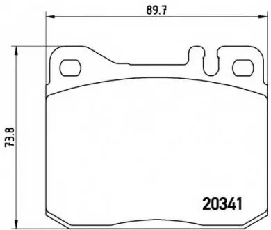 Гальмівні колодки дискові P50 004 BREMBO P50004