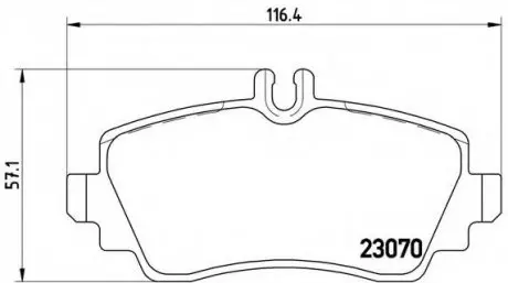 Гальмівні колодки дискові P50 035 BREMBO P50035