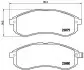 Комплект тормозных колодок, дисковый тормоз BREMBO P54033
