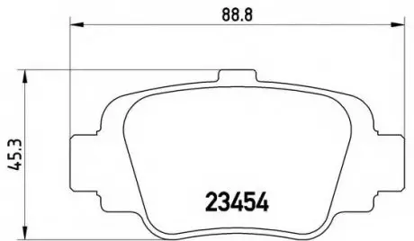 Гальмівні колодки дискові P56 032 BREMBO P56032