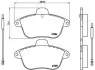 Комплект тормозных колодок, дисковый тормоз BREMBO P61046