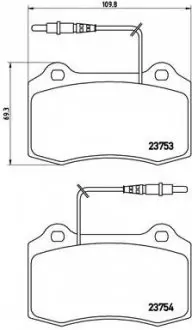 Гальмівні колодки дискові P61 064 BREMBO P61064