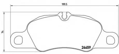 Комплект тормозных колодок, дисковый тормоз BREMBO P65018