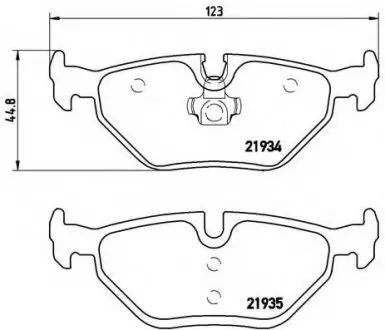 Гальмівні колодки дискові P71 006 BREMBO P71006