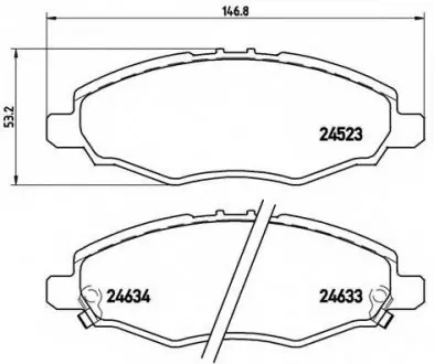 Гальмівні колодки дискові P83 094 BREMBO P83094
