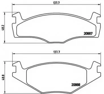 Комплект тормозных колодок, дисковый тормоз BREMBO P85024 (фото 1)