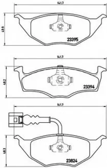 Комплект тормозных колодок, дисковый тормоз BREMBO P85063 (фото 1)