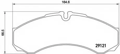 Комплект тормозных колодок, дисковый тормоз BREMBO PA6021 (фото 1)