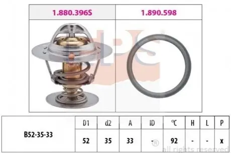 TERMOSTAT MITSUBISHI EPS 1880403