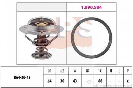 TERMOSTAT MITSUBISHI EPS 1880651