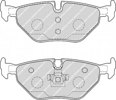 Комплект тормозных колодок, дисковый тормоз FERODO FDB1867 (фото 1)