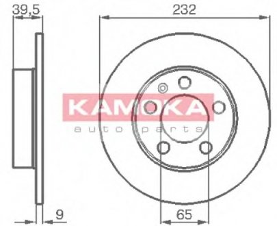 Гальмівні диски KAMOKA 1036068 (фото 1)