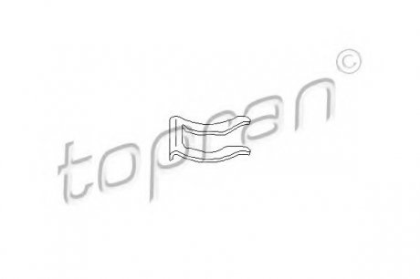 Кронштейн, тормозный шланг TOPRAN TOPRAN / HANS PRIES 108716