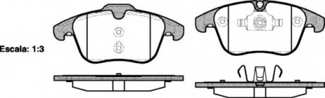 Комплект тормозных колодок, дисковый тормоз P13193.00 WOKING P1319300