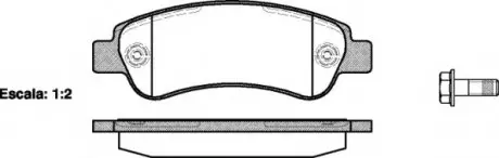 Гальмівні колодки Boxer/Ducato/Jumper (06-21) P13383.00 WOKING P1338300