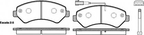 Комплект тормозных колодок, дисковый тормоз P13753.01 WOKING P1375301