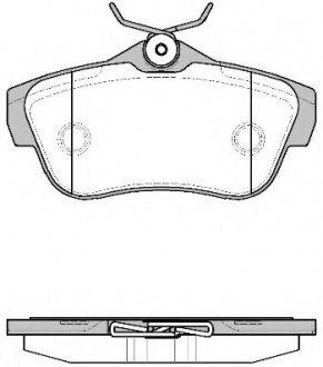 Комплект тормозных колодок, дисковый тормоз P13993.00 WOKING P1399300 (фото 1)