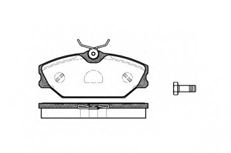 Комплект тормозных колодок, дисковый тормоз P3083.00 WOKING P308300 (фото 1)