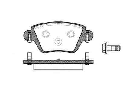 Комплект тормозных колодок, дисковый тормоз P6773.10 WOKING P677310