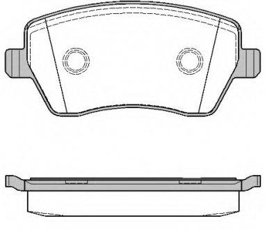 Комплект тормозных колодок, дисковый тормоз P8873.00 WOKING P887300 (фото 1)