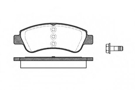 Комплект тормозных колодок, дисковый тормоз P9403.20 WOKING P940320 (фото 1)