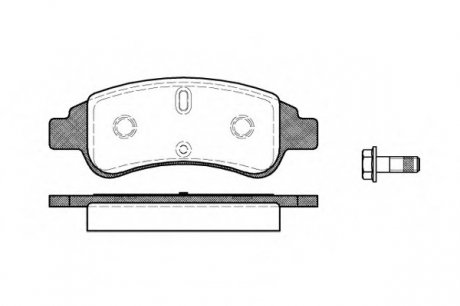 Комплект тормозных колодок, дисковый тормоз P9403.30 WOKING P940330 (фото 1)