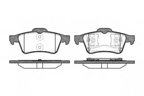 Комплект тормозных колодок, дисковый тормоз P9423.00 WOKING P942300