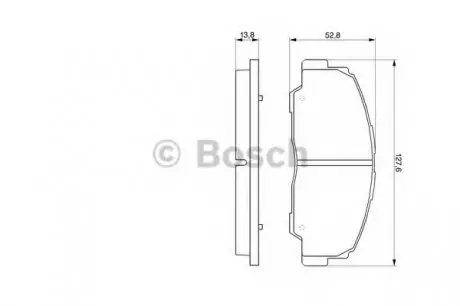 Комплект гальмівних колодок, дискове гальмо BOSCH 0986424297