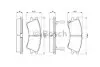 Комплект гальмівних колодок, дискове гальмо BOSCH 0986424575