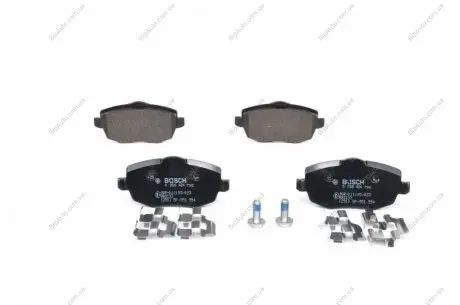 Комплект гальмівних колодок, дискове гальмо BOSCH 0986424792