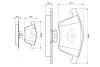 Комплект тормозных колодок, дисковый тормоз BOSCH 0986494077 (фото 2)