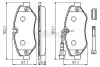 Комплект тормозных колодок, дисковый тормоз BOSCH 0986494334 (фото 8)