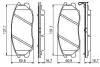 Комплект тормозных колодок, дисковый тормоз BOSCH 0986494347 (фото 2)