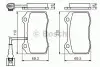 Комплект тормозных колодок, дисковый тормоз BOSCH 0986494367