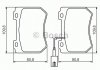 Комплект тормозных колодок, дисковый тормоз BOSCH 0986494402 (фото 8)