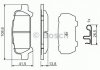 Комплект гальмівних колодок, дискове гальмо BOSCH 0986494445