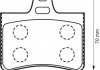 Комплект тормозных колодок, дисковый тормоз JURID 573028JC