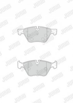 Комплект тормозных колодок, дисковый тормоз Jurid 573364JC (фото 1)