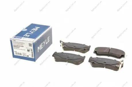 Комплект тормозных колодок, дисковый тормоз MEYLE 0252300415W (фото 1)
