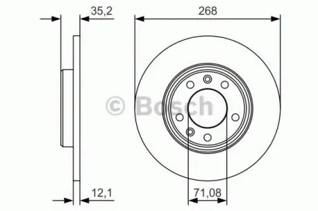 Гальмівний диск BOSCH 0986479C24