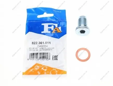 Пробка піддону + ущільнювач FA1 822.361.011 Fischer Automotive One (FA1) 822361011