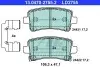 Комплект тормозных колодок, дисковый тормоз ATE 13047027552 (фото 1)