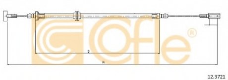 Трос, стояночная тормозная система COFLE 123721