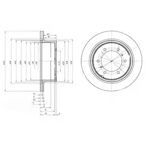 Тормозной диск Delphi BG3105