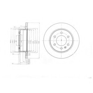 Тормозной диск Delphi BG4033 (фото 1)