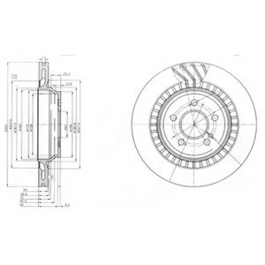 Тормозной диск Delphi BG4144 (фото 1)