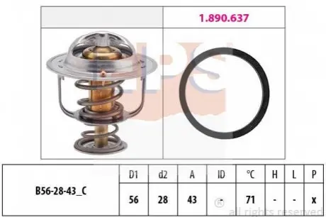 TERMOSTAT RENAULT EPS 1880650