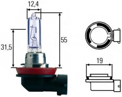 Лампа розжарювання, основна фара HELLA 8GH008357181