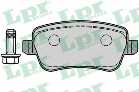 Комплект тормозных колодок, дисковый тормоз LPR 05P1218 (фото 1)