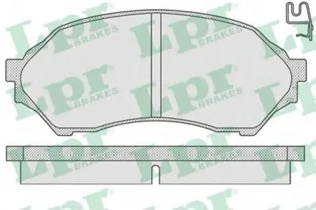 Тормозные колодки дисковые LPR 05P813